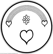 Printable Children Coloring Page Rainbow Heart Mandala Mandala Coloring Pages Rainbow Mandala Coloring Pages