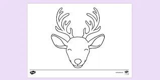 None other than the sweet reindeer that gallop splendidly through the sky. Reindeer Head Colouring Page Colouring Sheets