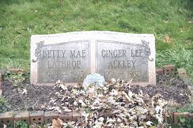 Ginger Lee Lathrop Ackley (1951-1980)