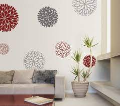Acrylic wall stickers home decor size: Wandtattoo Blumen Kreative Wandgestaltung Wall Sticker Design Wall Stickers Living Room Wall Design