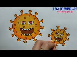 How To Draw Easy Corona Virus Drawing Covid 19 Poster Drawing For Kids Youtube