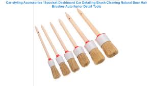 4.6 out of 5 stars 386. Car Styling Accessories 11pcs Set Dashboard Car Detailing Brush Cleaning Natural Boar Hair Brushes Youtube