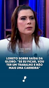 Michelle Loreto sobre saída da Globo: “Se eu ficar, vou ter um trabalho e  não mais uma carreira”,