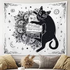 Give visual expression to your personality with a unique wall creation. Spooky Wall Hanging Witchy Broomstick And Moon Hand Embroidered Wall Hanging Halloween Room Decor Fiber Arts Art Collectibles