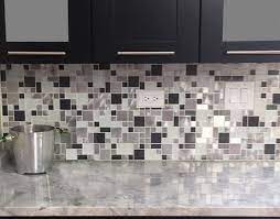 Read full return policy share. Eden Mosaic Tile Modern Cobble Stainless Steel With White Glass Tile Emt W1144 Mix Cb White Glass Tile Glass Tile Stainless Steel Kitchen Backsplash