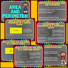 Area And Perimeter Powerpoint Lesson Measuring Simple And Compound Shapes Powerpoint Lesson Area And Perimeter Lesson