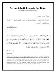 Mush'ab ibnu sa'd ibnu abi waqqash menceritakan bahwa ayahnya, sa'd radhiallahu anhu merasa punya kelebihan/keutamaan dibandingkan dengan para sahabat yang lain. Berbuat Baik Kepada Ibu Bapa