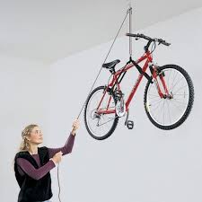 Similar to the bike lift hoist garage mountain bicycle hoist is the complaint about the quality of the mounting hardware included. Harken 1 Point Hoister Bike Utility Storage System Bike Storage Garage Bike Storage Balcony Bicycle Storage