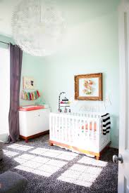 Mint & peach nursery for georgia. Nellie Phoeb S Minty Fresh Baby Nursery