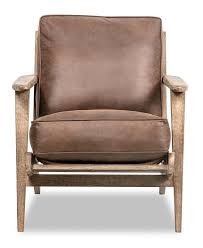 Frank Leather Look Fabric Accent Chair Dark Brown Fauteuil D Appoint The Brick Fabric Accent Chair Accent Chairs Fabric Accents