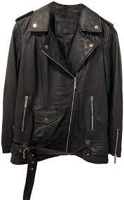 Uterque Black Fall Collection Jacket Size 4 S In 2021 Leather Jacket Leather Jackets Women Jackets