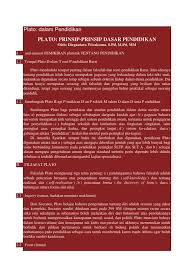 Kemukakan pandangan mereka tentang dasar kerajaan. Plato