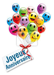 Joyeux anniversaire mon doux ange. Joyeux Anniversaire Ballons 1 Autocollants Murales Felicitation Optimiste Messagerie Myloview Fr