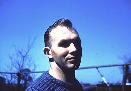 1964. Pollard wins the race and car owner Ken Glass gets the smootch. Ed  Rose is the flagman. (Jack Corley collection).