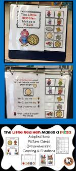 The Little Red Hen Makes A Pizza Book Companion Adapted Book Literacy Math Little Red Hen Adapted Books How To Make Pizza