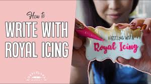 How To Write With Royal Icing Intro Class Youtube Icing Cookies Tutorial Sugar Cookie Royal Icing Royal Icing