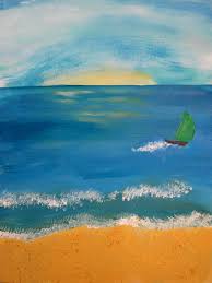 Sand artist sudarsan pattnaik created a picturesque sand art with a message 'preserve our ocean' on world ocean day at puri beach in odisha on june 08. How To Paint A Tropical Beach Happy Family Art