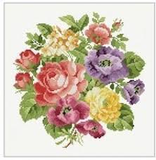 Cross Stitch Patterns Free Printable Flowers Free Cross Stitch Pattern And Counted C Cross Stitch Flowers Cross Stitch Patterns Cross Stitch Patterns Flowers