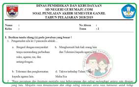 Kunci jawaban mandiri bahasa indonesia kelas 10 erlangga. Soal Uas Pas Kelas 6 Tema 2 Kurikulum 2013 Revisi 2018 Guru Maju