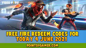 4 how to get free fire codes? Free Fire Redeem Codes For Today 4 June 2021 Pointofgamer