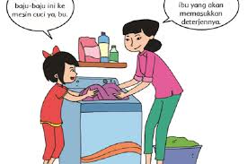 Gambar mencuci baju kartun hitam putih / gambar laundry png pngwing.ketupat free vector art 5804 free downloads. Bagaimana Cara Mencuci Baju Materi Tema 1 Kelas 1 Sd Halaman 99 Subtema 3 Pembelajaran 4 Aku Merawat Tubuhku Seputar Lampung