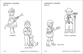 Community Helpers People S Jobs Free Printable Templates Coloring Pages Firstpalette Community Helpers Community Helpers Theme Birthday Coloring Pages