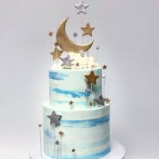 Check out 30 ideas you'll love, from elephant baby shower cakes to nautical baby shower cakes for boys. Over The Moon For You Cake Buttercream Dc In 2020 Baby Boy Birthday Cake Blue Birthday Cakes Baby Shower Cakes For Boys