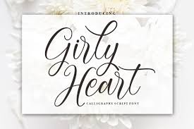 Pea girly girls script font custom text instant preview tool. Girly Heart 220542 Valentines Font Bundles