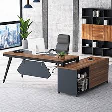 Maybe you would like to learn more about one of these? Buy Tribesigns L Shaped Executive Office Desk 71 Extra Large Computer Desk With 63 Filing Cabinet Industrial Business Furniture Set With Printer File Stand For Home Office Dark Walnut Online In Kuwait B0922bnm8t