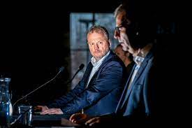 Under en pressekonferanse om koronasituasjonen i oslo, kommenterer byrådslederen mistillitsforslaget mot byråd lan marie berg (mdg): Korona Bydel Nordstrand Byradsleder Raymond Johansen For Forste Gang Har Vi Fatt Spredning Av Villsmitte I Norge