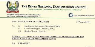 How To Register For Grade 3 Keya Exams Knec Enrollment Procedure National Examination Exam Educational Assessment