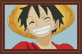 11.86 x i'm going to share this free cross stitch pattern with you today. Anime Cross Stitch Pattern Instant Pdf Download Monkey D One Piece Luffy Craft Supplies Tools Patterns Kromasol Com