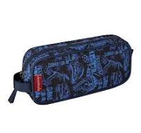 Dinosaur Fossil Blue Pencil Bag – chocomocha