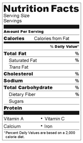 make your own nutrition facts labels