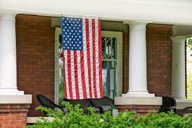 The next time you see this house, it will be on the other side of the door, newberry says. Which Side Of Porch To Hang American Flag Home Decor Bliss