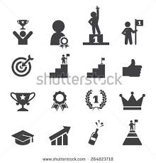 Success Story Icon Set Business Icon Illustration