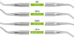1 Cuttng 6 On Tray Enamil Hatchet Dental Instruments Dental Medical