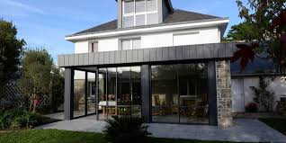 Veranda Toit Plat Exclusive Habillage Zinc Toit Plat Extension Maison Maison Toit Plat