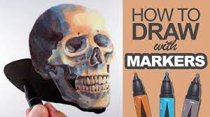 If i missed anything or if you have your own tips to. How To Draw With Markers Skull Demo Youtube