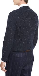 4.6 out of 5 stars 28. Brunello Cucinelli Cable Knit Donegal Sweater Navy 1 195 Neiman Marcus Lookastic