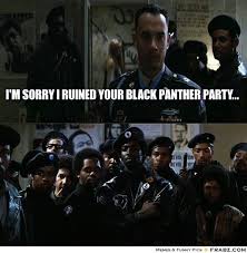 I M Sorry I Ruined Your Black Panther Party Black Panther Party Funny Memes Black Panther