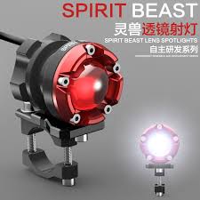 Spirit Beast Motorcycle Decorative Lighting Accessories Scooters External Headlamps Led Modified Auxiliary Li Led Fog Lights Motorcycle Decor Light Accessories