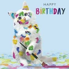 Everyone's favourite penguin surf harmony group sing a fun birthday song for you. Grey Cat Funny Cute Blank Greeting Card Birthday With 3d Fish Pet Cat Lovers 2 75 Picclick Uk