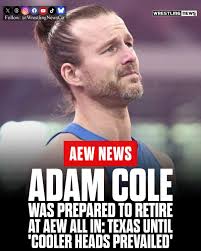 Adam Cole steps away from wrestling