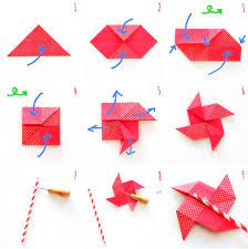 Origami stern falten aus origamipapier , wir haben euch ein klienes video gemacht, damit eure kinder mitfalten können,und schon erstrahlt euer heim. Susses Origami Windrad Schnell Und Einfach Selbermachen Trytrytry