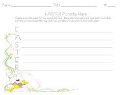 3 6 Free Resources Holiday Classrooms Easter Freebies Acrostic