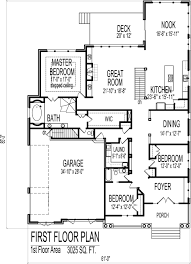 This 4 bedrooms single story house plan was inspired by the simple, functional concept. Luxury 4 Bedroom House Plans Single Story Bedrooms Dream Home Floor Open Concept Landandplan