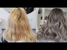 No matter what your hair color shade, there's a balayage or ombré look for you. Blonde To Balayage Grey Ombre Hair Color Transformation Youtube