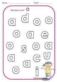 Izinkan saya share untuk anak murid saya. Repost Lembaran Kerja Huruf Vokal Bahan Prasekolah Facebook