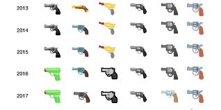 what happened to the gun emoji only 1 company still uses it